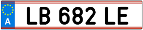 Trailer License Plate